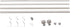 Amazon Basics 1" Double Curtain Rod with Square Finials - 36" to 72", Nickel