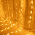 AWQ 300 LED 6.6ft x 9.8ft Window Curtain String Light Window Fairy Lights 8 Modes for Christmas Wedding Home Garden Bedroom Outdoor Indoor Wall Decor (Warm White)