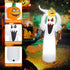 Vansdon 6Ft Tall Halloween Inflatable Spooky Ghosts with Pumpkins LED Lights Decor Outdoor Indoor Holiday Decorations, Blow up Lighted Yard Decor, Lawn Inflatables Ghost Yard Prop(White)