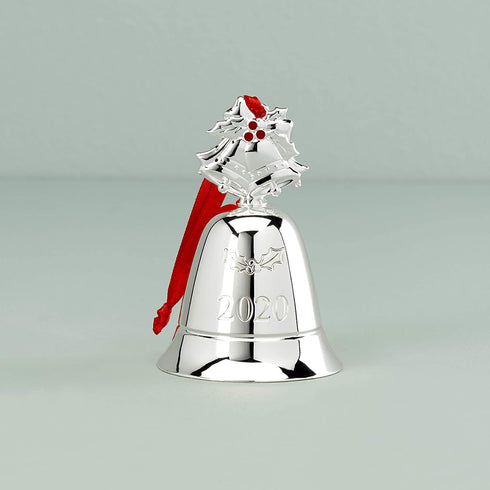 Lenox 2020 Silver Bell Ornament, 0.30 LB, Metallic