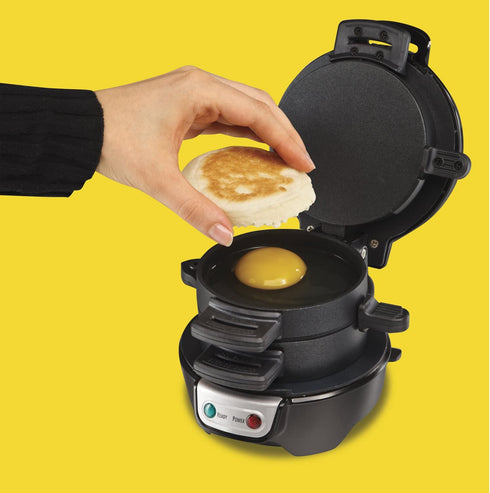 Hamilton Beach Breakfast Sandwich Maker, Black (25477)