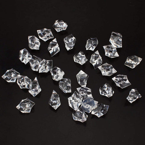 LYFJXX 1000Pcs Reusable Fake Ice Cubes Artificial Acrylic Crystal Cubes for Wedding Decor Photography Props Vase Fillers