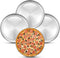Deedro Pizza Baking Pan Pizza Sheet, 10 inch Stainless Steel Pizza Tray Round Pizza Oven Pan for Home Restaurant Pizzeria, Nontoxic & Heavy Duty, Easy Clean & Dishwasher Safe, Set of 4