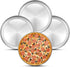 Deedro Pizza Baking Pan Pizza Sheet, 10 inch Stainless Steel Pizza Tray Round Pizza Oven Pan for Home Restaurant Pizzeria, Nontoxic & Heavy Duty, Easy Clean & Dishwasher Safe, Set of 4