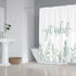 Zengmei 70x70 inches Get Naked Shower Curtain Set Funny Quote Durable Waterproof Polyester Shower Curtain Bathroom Bath Decor Cloth Fabric + 12 Hooks(Green)