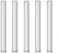4 inch Long 5 Piece Pyrex Glass Tubes 12 mm OD 1.5 mm Thick Wall Tubing Borosilicate Blowing Tubes
