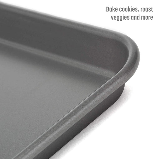 Goodful Non-Stick Cookie Sheet Baking Pan, Made Without PFOA or PTFE, Dishwasher Safe, 11" X 17"