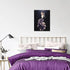MountFlow Mermaid Bathroom Decor Wall Art Modern Fairy Artwork Fantasy Black and White Framed Decorations for Girl Room Purple Pictures Beautiful Poster Bedroom Living Room, 16 x 12 in