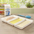Avant 15" x 10" Plastic 3-Section Serving Tray | Set of 3 White