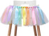 Pastel Rainbow High Chair Banner for 1st Birthday - Party Supplies for Highchair Tutu Skirt, First Birthday with One Pennant,Rainbow Birthday Decorations for Girls (Rainbow Banner)