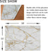 One Bear Marble Placemats White and Gold Texture Placemat Table Mats Non Slip Heat Resistant Placemats for Dining Table Kitchen Holiday Party Set of 6
