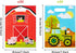 A1diee 60Pcs Farm Animals Party Favor Goodie Treat Bags Cow Chick Barnyard Animals Themed Snack Candy Plastic Bag for Birthday Party Decorations Supplies Farmhouse Gift Bags for Girls Kids Baby Shower
