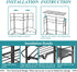 Bathroom Countertop Organizer Rack, SAUCE ZHAN Wall Mounted Spice Rack Organizer for Kitchen Counter Storage Shelf Foldable 2 Tier Cabinet Seasoning Racks Wire Makeup Organizer Shower Vanity Tray