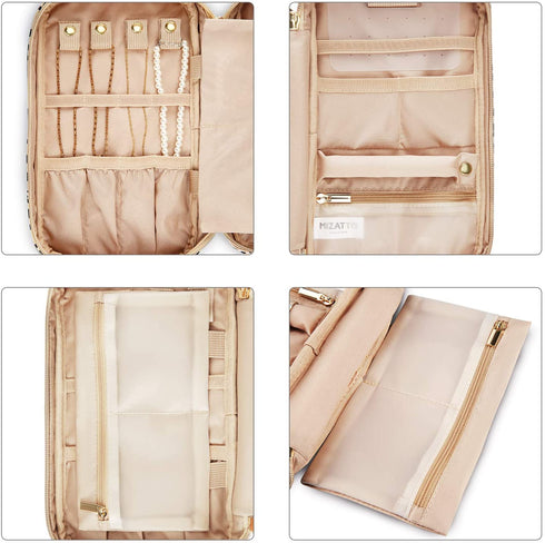 MIZATTO Travel Jewelry Organizer, Medium Jewelry Storage Bag for Necklaces, Earrings, Rings and Bracelets