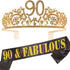 90th Birthday,90th Birthday Gift,90th Birthday Decorations for Women,90th Birthday Tiara,90 Birthday Sash,90th Birthday Crown,90th Birthday Gifts for Women,90th Birthday Party Decorations,90th Crown