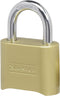 Master Lock 175D Locker Lock Set Your Own Combination Padlock, 1 Pack, Brass Finish