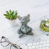 Whimsical Grey Cat Praying Figurine Cute Collectible - Happy Cat Collection - Cat Lover Gifts for Women, Cat Lover Gifts for Men, Cute Cat Gifts, Cat Office Desk Accessories, Cat Desk Decoration