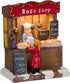 One Holiday Way Miniature 4.5-Inch LED Lighted Christmas Village Bake Shop Figurine - Battery Operated Light-Up Small Mini Decorative Tabletop Shelf Holiday House Building Decoration Winter Home Decor