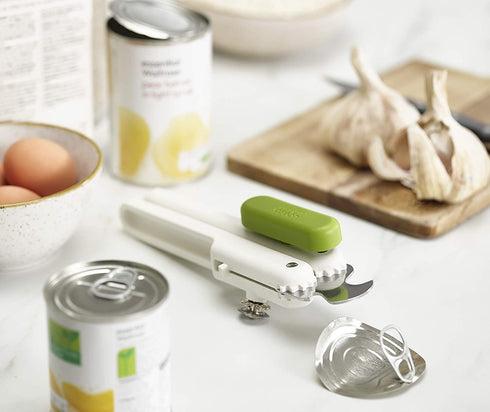 Joseph Joseph Pivot 3-in-1 Can Opener, One Size, White/Green