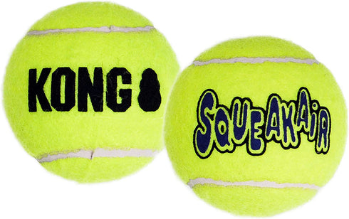 KONG - Squeakair® Ball - Dog Toy Premium Squeak Tennis Balls, Gentle on Teeth - Large