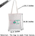 BLUPARK Sorority Canvas Tote Bags Ivy Leaf Sorority Gift Pretty In Pink and Gorgeous In Green Reusable Shopping Bags