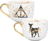 Harry Potter Latte Coffee Mugs, Set of 2 - After All This Time, Always - Deathly Hallows and Doe Patronus Designs - Great Valentines Day Gift - 16 oz