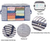 Fajyaz 105L Clothing Storage Bags, Blankets, And Quilts Storage Bags With Zippers(3 Pack)Foldable Organizer With Reinforced Handle?Clear Window