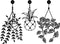 3 Pieces Metal Vase Flowers Wall Arts, Flower in Vase for Decorations, Metal Wall Sculpture for Patio Balcony, Black Metal Wall Art for Living Room Bathroom Bedroom