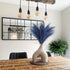 6pcs Faux Pampas Grass, 32.7"/83cm Tall Fluffy Pampas Grass Dried Plants for Vase Filler Living Room Kitchen Boho Decor Blue