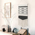 KHOYIME Macrame Woven Wall Hanging Grey Wall Decor Boho Chic Home Decor Handmade Wall Art Aztec Room Decoration for Apartment Dorm Room Backdrop
