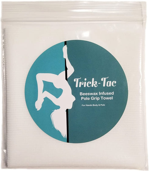 Trick-Tac Beeswax Infused Pole Dance Grip Towel - Large 9" X 18"