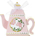 Kate Aspen, Tea Time Whimsy Collection, Teapot Tea Party Favor Box (Set of 24), One Size, Pink