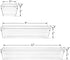 Kingrol 15 Pieces Clear Drawer Organizers, Drawer Divider Storage Bins, Desk Storage Box Set for Kitchen Utensils Bedroom Makeup Vanities Jewelries Office & Craft Supplies
