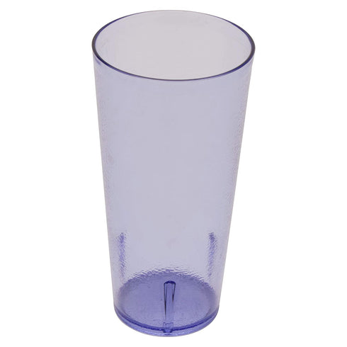 GET Heavy-Duty Plastic Restaurant Tumblers, 24 Ounce, Blue (Set of 12)