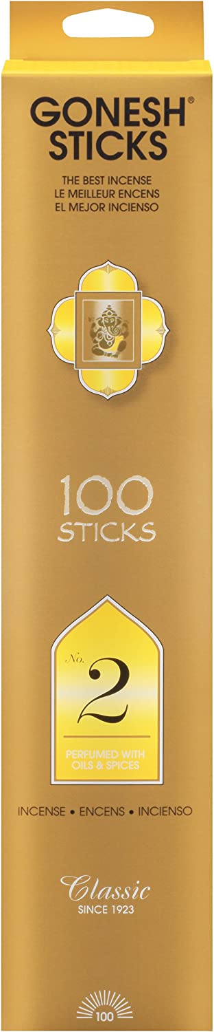 Gonesh Collection #2 – 100 Stick Pack-Classic Incense Count