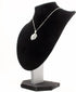 Tytroy Elegant 12" 3D Black Velvet Necklace Jewelry Display Model Bust Stand for Home (Dresser/Shelves) & Business (Showroom/Fair) Storage Decoration & Presentation (12in 1PC)