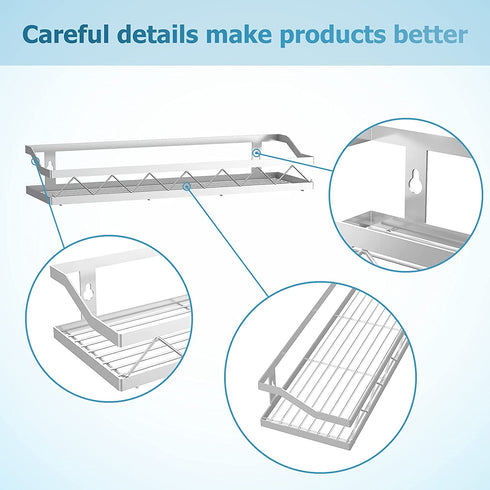 Auledio Spice Rack, Spice Rack Organizer for Cabinet Spice Rack Wall Mount Hanging Spice Rack, Spice Rack Organizer Spice Rack Wall(3 Pack)