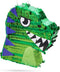 Small Green Scary T-Rex Dinosaur Pinata for Birthday Party (11 x 12.9 x 3 In)