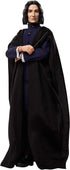 Harry Potter Collectible Severus Snape Doll (~12-inch) Wearing Black Coat Jacket and Wizard Robes, with Wand, Gift for 6 Year Olds and Up
