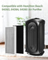 Future Way Upgraded 2 HEPA + 8 Carbon Filter Set Compatible with Hamilton Beach 04383, 04384, 04385 Air Purifier, Part# 990051000