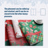 Table Placemats Kitchen Dining Place Mats Wipeable Dinner Mats Green Christmas New Year Table Mat Square, Set of 4 Washable Placemat, 45 x 30 cm