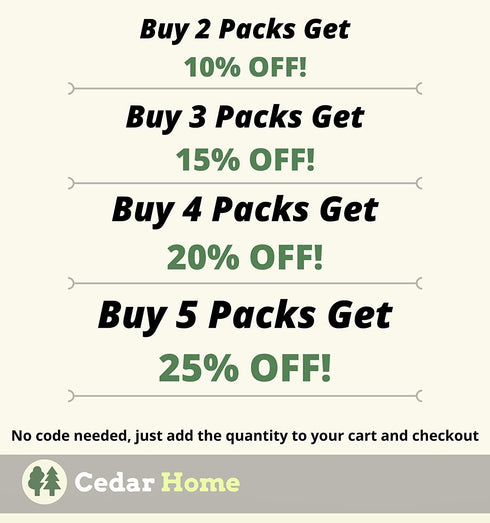 Cedar Hyde Cedar Blocks for Clothes Storage | Cedar Hang Ups & Cedar Balls | Clothes Protection & Deodorizer | 22 Pieces, 12 Cedar Hang Ups & Bonus 10 Cedar Balls | U.S.A Seller