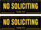 (2 Pack) No Soliciting Sign for House, Metal Self-Adhesive No Soliciting Sign for Door, 7.5" x 2.5" No Soliciting Signs for Business, No Solicitation Signs for Home Office Gate Window, Indoor Outdoor Use Weather Resistant No Fade Rust Free