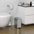 iTouchless SoftStep 1.3 Gallon Small Slim Bathroom Step Trash Can with Removable Inner Bucket & AbsorbX Odor Filter, Stainless Steel, 5 Liter Garbage Bin, Bathroom, Bedroom, Business Office Cubicle