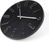 Wall Clock 12" Silent Non-Ticking Modern Style Wooden Wall Clocks Decorative for Office Home Bedroom School (Black)
