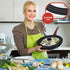 ALLinHOME Universal Silicone Lid For Pots Pans And Skillets By AllinHome - Heat Resistant Pot Cover Fits Any 9.45in Kitchen Cookware,Grey,UNI264-147,9.5,10.5,11.5in/Large