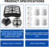 Replacement Filters for Shark Rotator Pro Lift-Away NV500, NV501, NV502, NV503, NV505, NV510, NV520, NV552, UV560, Compared to Part # XFF500 & XHF500 (2 Post Filters + 4 Foam & Felt Filters)