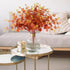 3 PCS Artificial Eucalyptus Leaves Stems, Fake Silk Eucalyptus Branches for Fall Home and Wedding Table Vase Decor, Silver Dollar Eucalyptus as Farmhouse Wall and Patio Planters Decoration