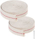 13 Feet/ 2 Rolls Cotton Oil Lamp Wick, 3/4 Inch Replacement Oil Lanterns Wick for Oil Lamps and Oil Burners