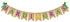 Rainlemon Jute Burlap Mardi Gras Banner March Party Mantel Fireplace Garland Decoration Supply